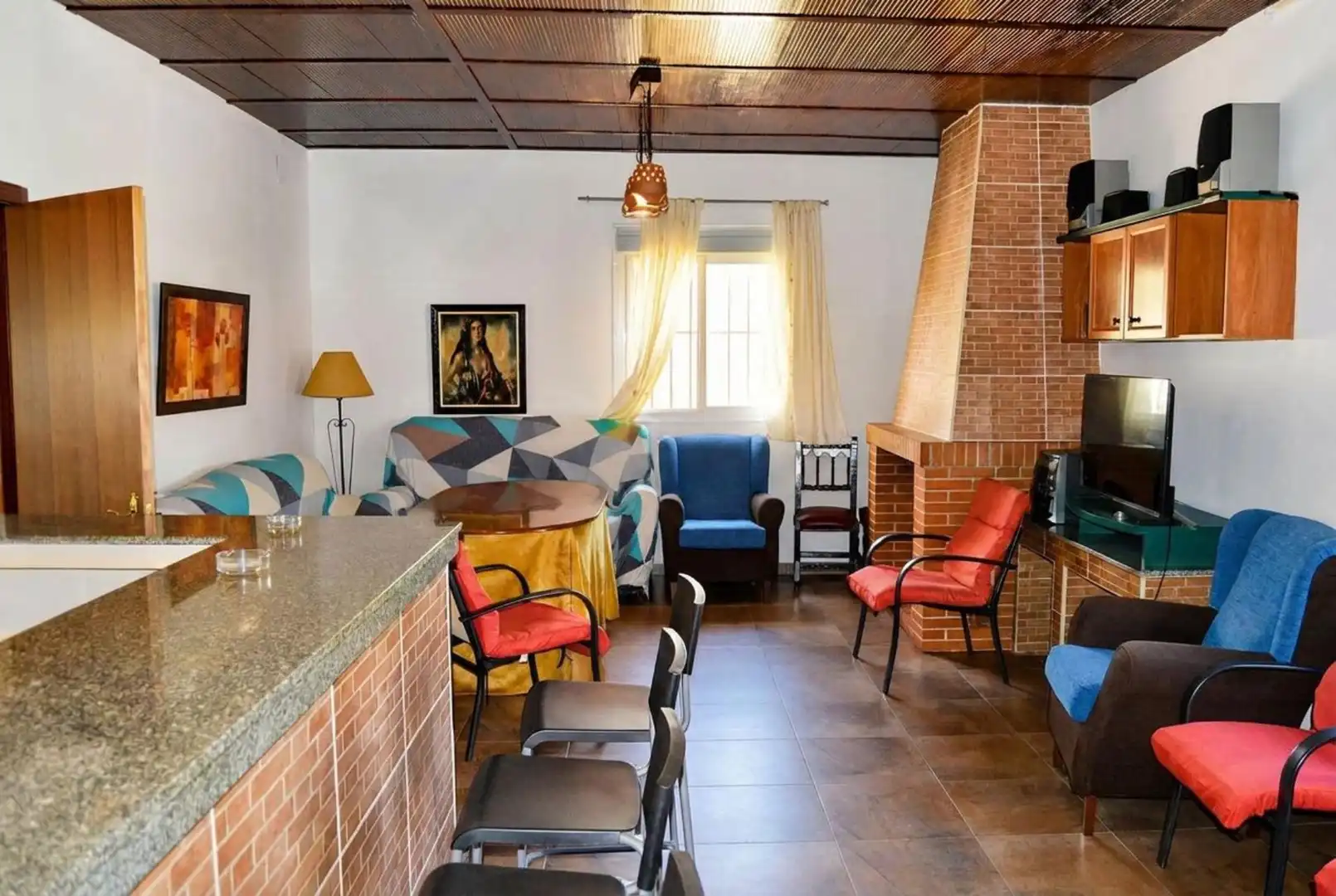 Living room of Country homes for sale in Alcuéscar  with Storage room and Swimming Pool