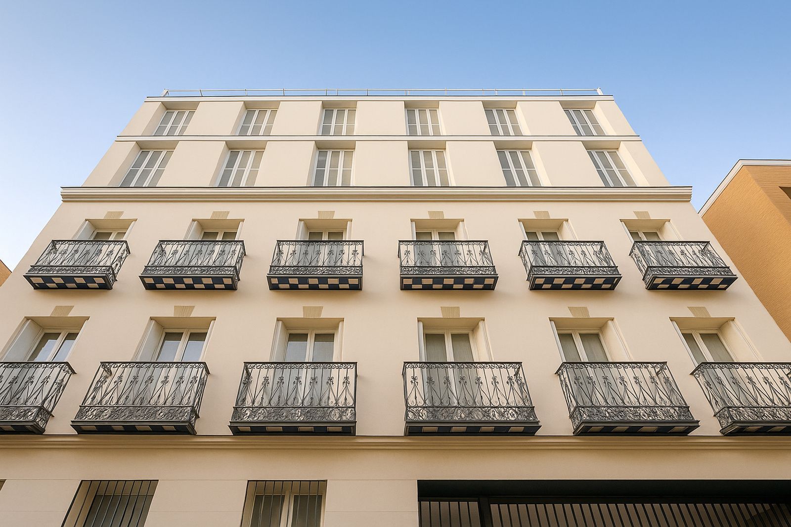 Exterior view of Flat to rent in  Madrid Capital  with Air Conditioner, Heating and Terrace