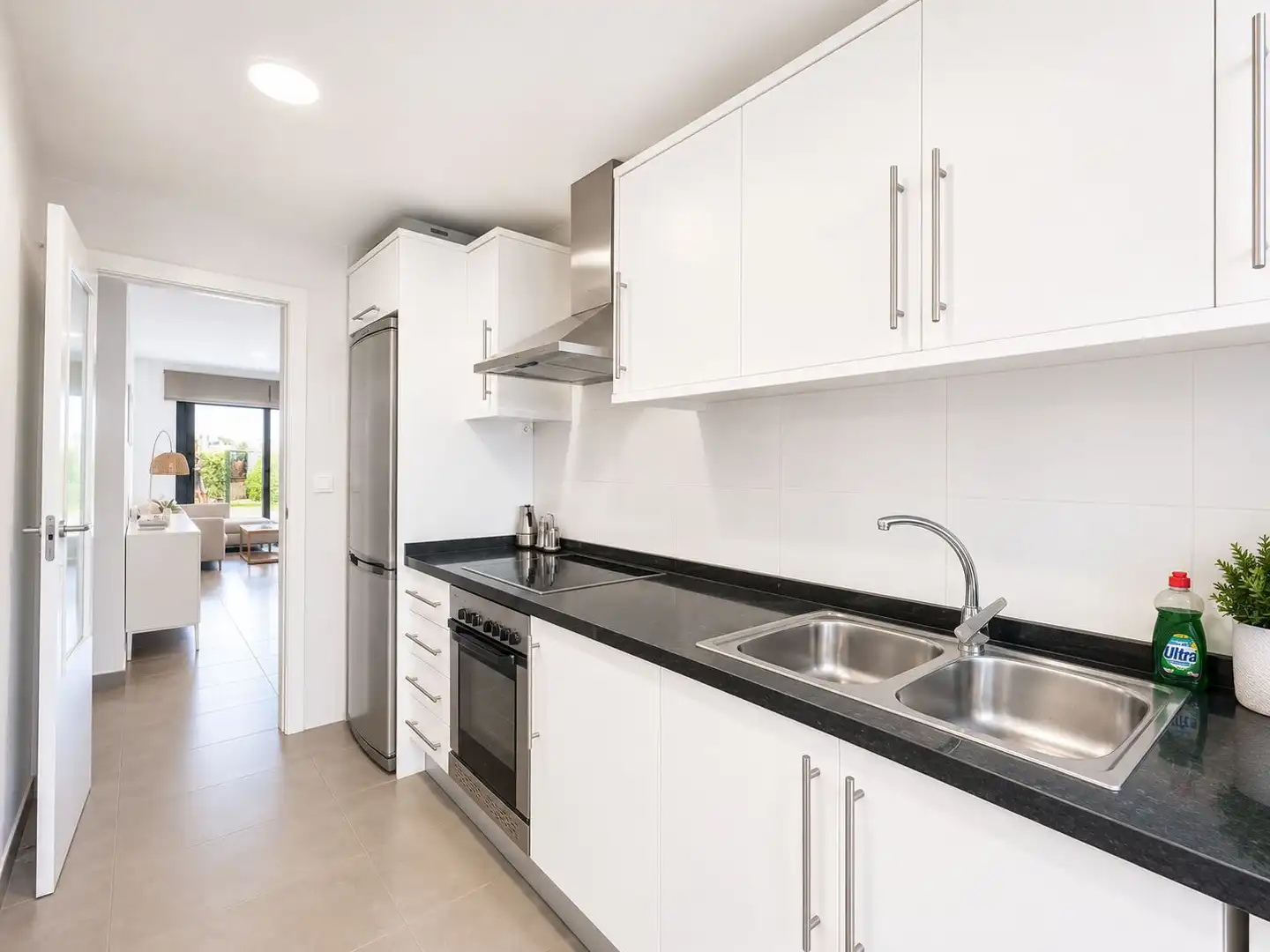 Kitchen of Apartments for rent in Jávea / Xàbia  with Air Conditioner, Private garden and Terrace