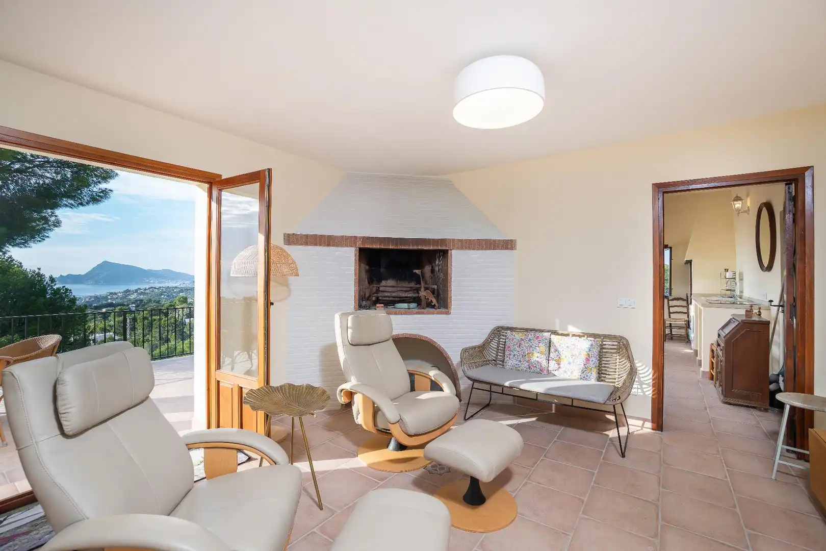 Sala de estar de Casa o chalet en venta en Altea con Aire acondicionado, Calefacción y Piscina