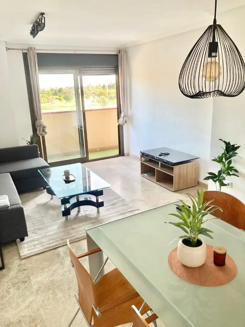 Wohnzimmer von Wohnungen zur Miete in Sant Joan d'Alacant mit Klimaanlage, Heizung und Möbliert
