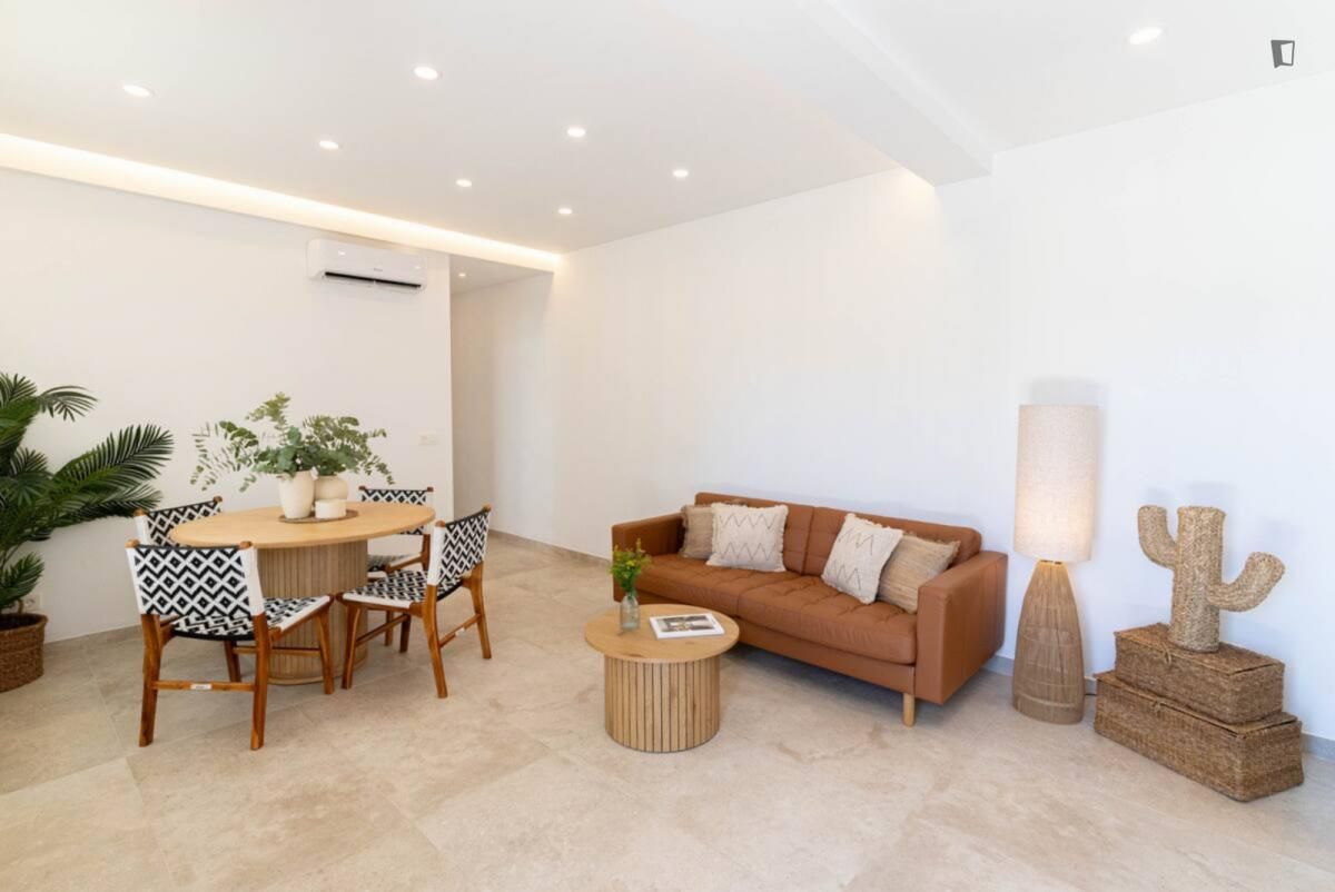 Sala d'estar de Apartament de lloguer en Vélez-Málaga amb Aire condicionat, Moblat i Forn