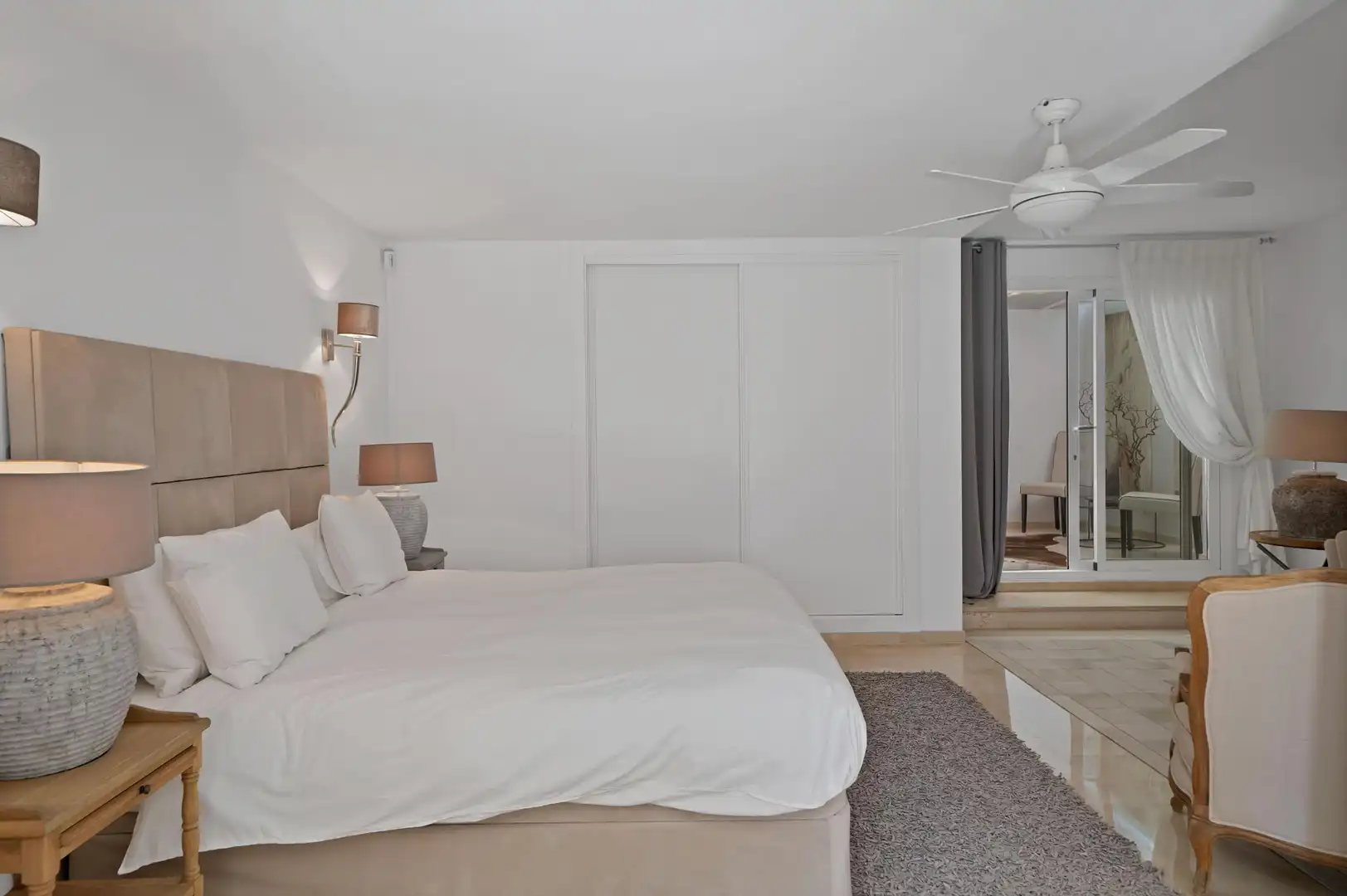 Dormitori de Casa o xalet de lloguer en Estepona amb Aire condicionat, Calefacció i Jardí privat