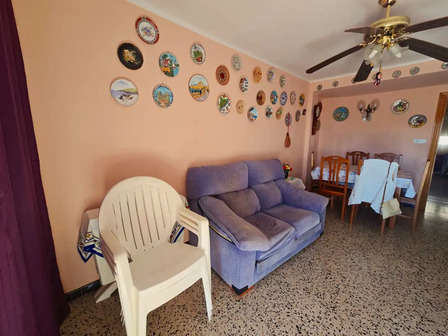 Living room of Flat for sale in Cambrils  with Air Conditioner, Furnished and Oven