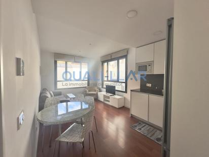 Living room of Flat to rent in  Madrid Capital  with Air Conditioner, Heating and Furnished