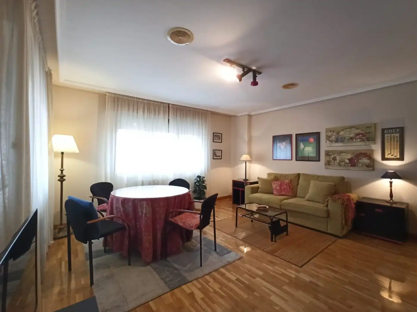 Living room of Flat for rent in Ponferrada  with Heating, Storage room and Furnished