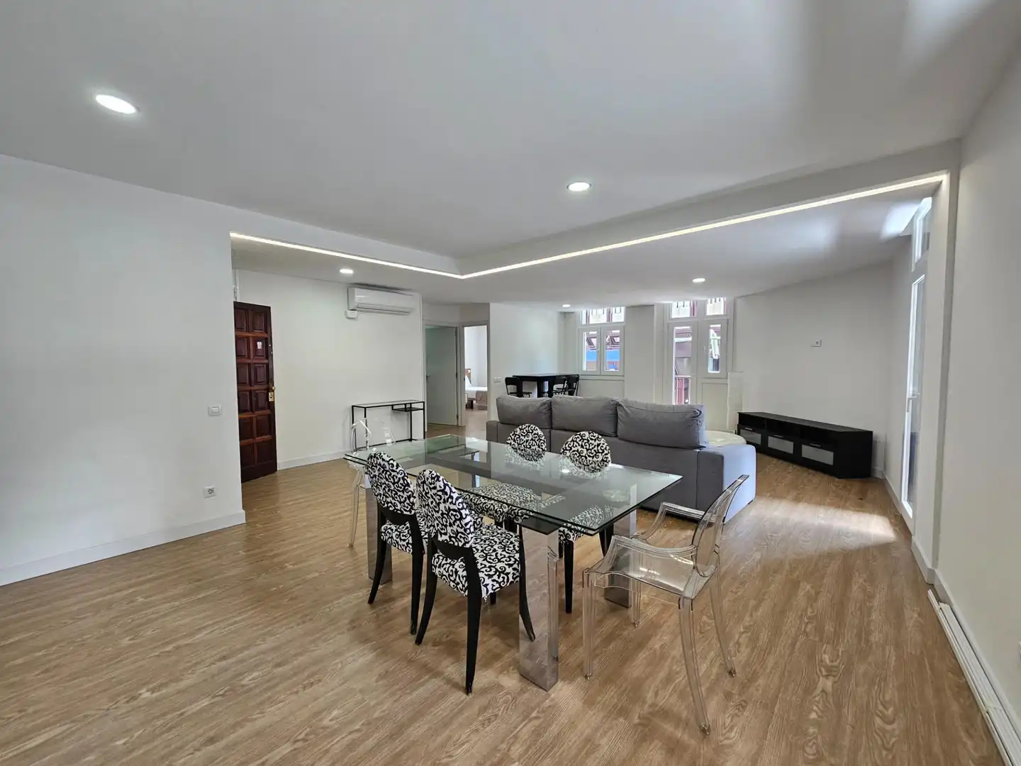 Sala de estar de Piso de alquiler en Las Palmas de Gran Canaria con Aire acondicionado, Parquet y Balcón