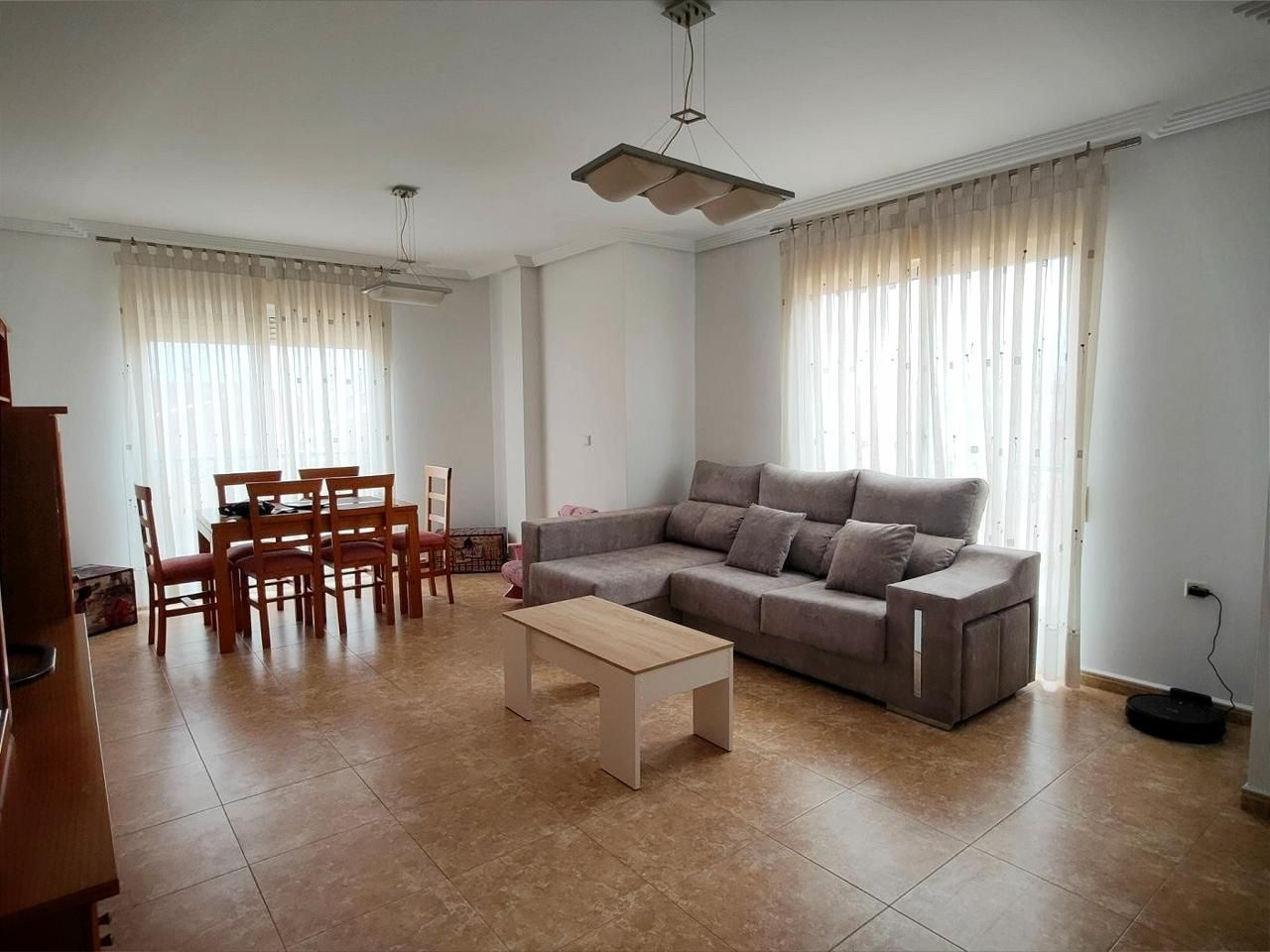 Living room of Flat for sale in Ceutí  with Air Conditioner, Terrace and Furnished
