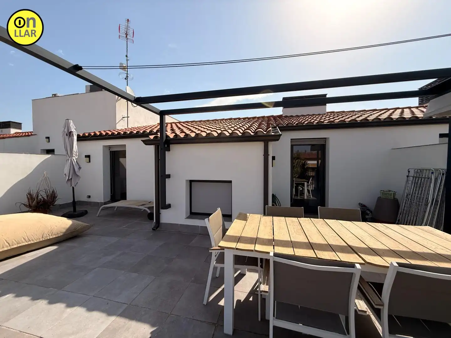 Terraza de Piso de alquiler en La Garriga con Parquet, Terraza y Trastero