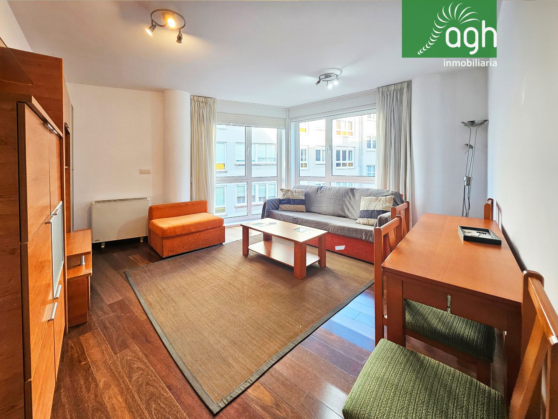 Living room of Flat to rent in Betanzos  with Heating, Parquet flooring and Storage room