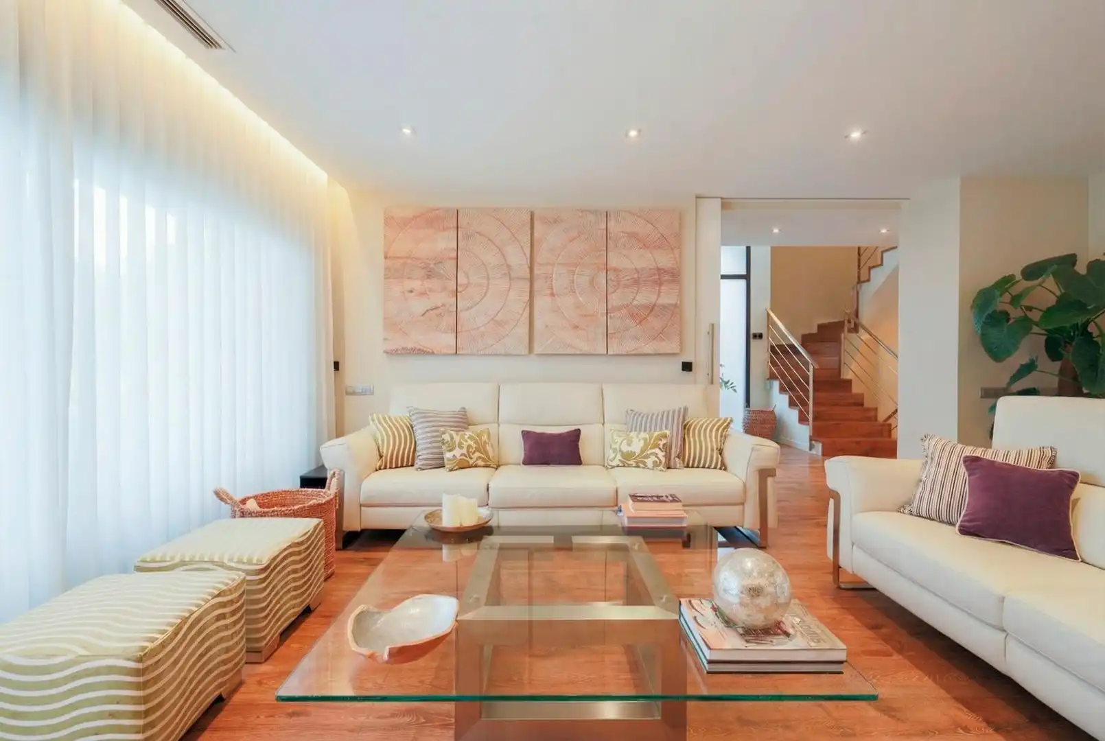 Sala de estar de Casa o chalet en venta en Vilassar de Dalt con Aire acondicionado, Calefacción y Jardín privado