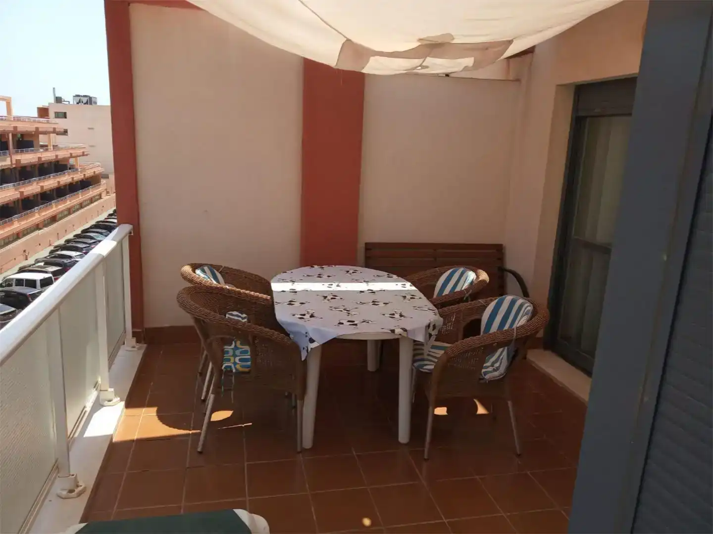 Terrassa de Pis de lloguer en Vera amb Aire condicionat, Jardí privat i Piscina