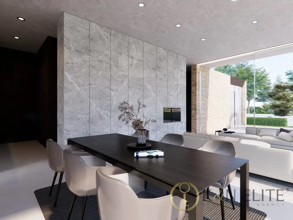 Comedor de Casa o chalet en venta en Alicante / Alacant con Aire acondicionado, Jardín privado y Piscina