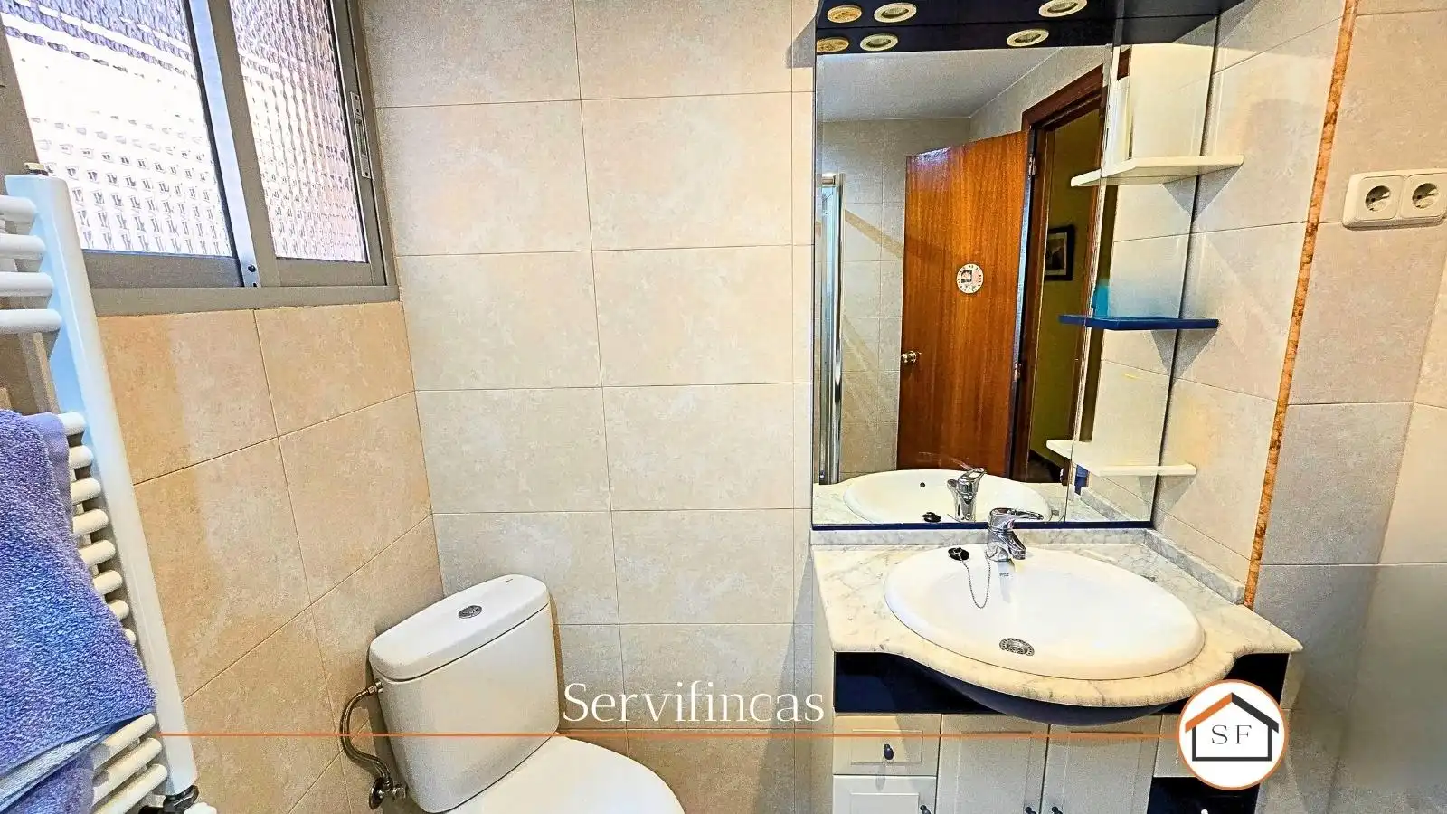 Badezimmer von Wohnung zum Verkauf in Madrid mit Klimaanlage, Heizung und Parkett