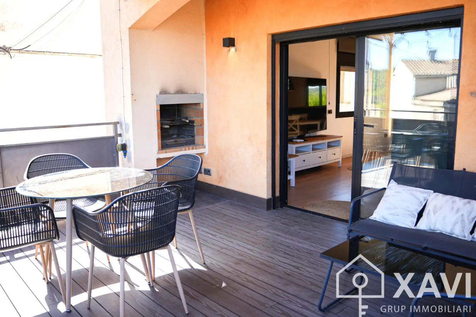 Terraza de Casa adosada en venta en Cabrera d'Anoia con Aire acondicionado, Calefacción y Jardín privado