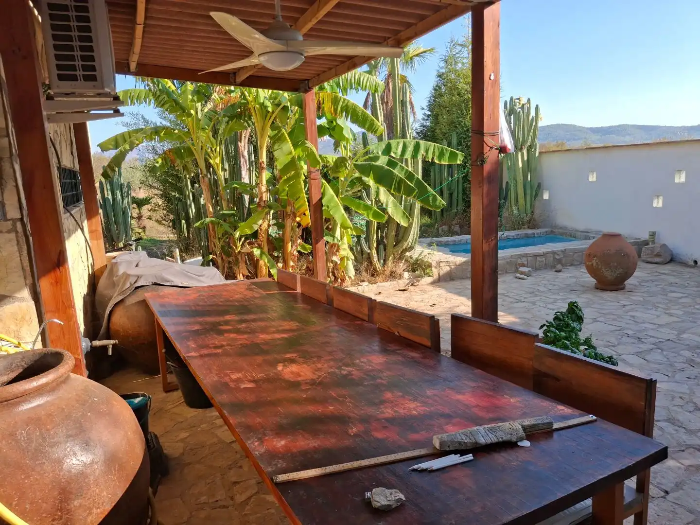 Terraza de Casa o chalet en venta en Useras /  Les Useres con Aire acondicionado, Jardín privado y Terraza
