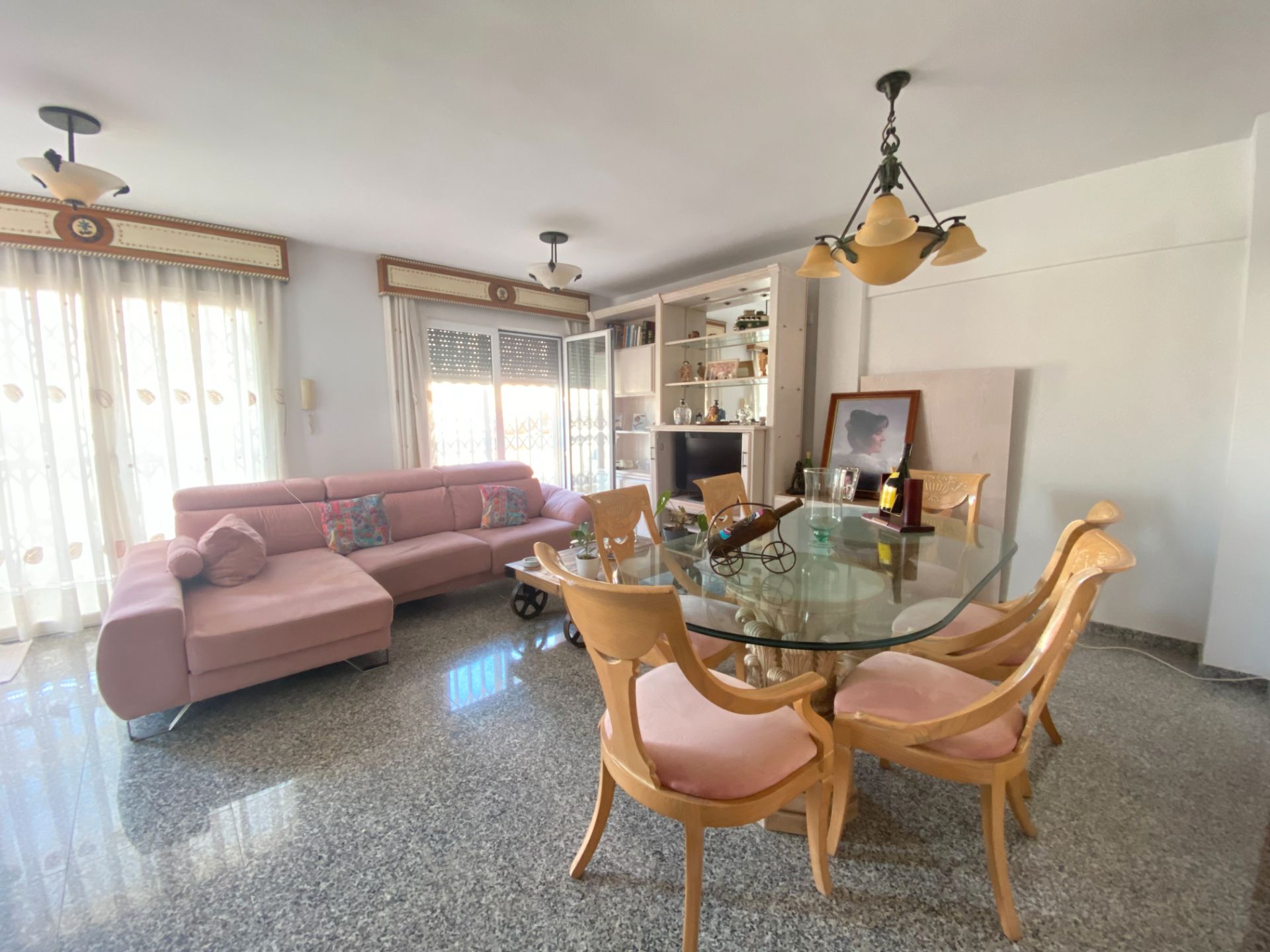 Sala d'estar de Casa adosada en venda en Águilas amb Calefacció, Traster i Moblat