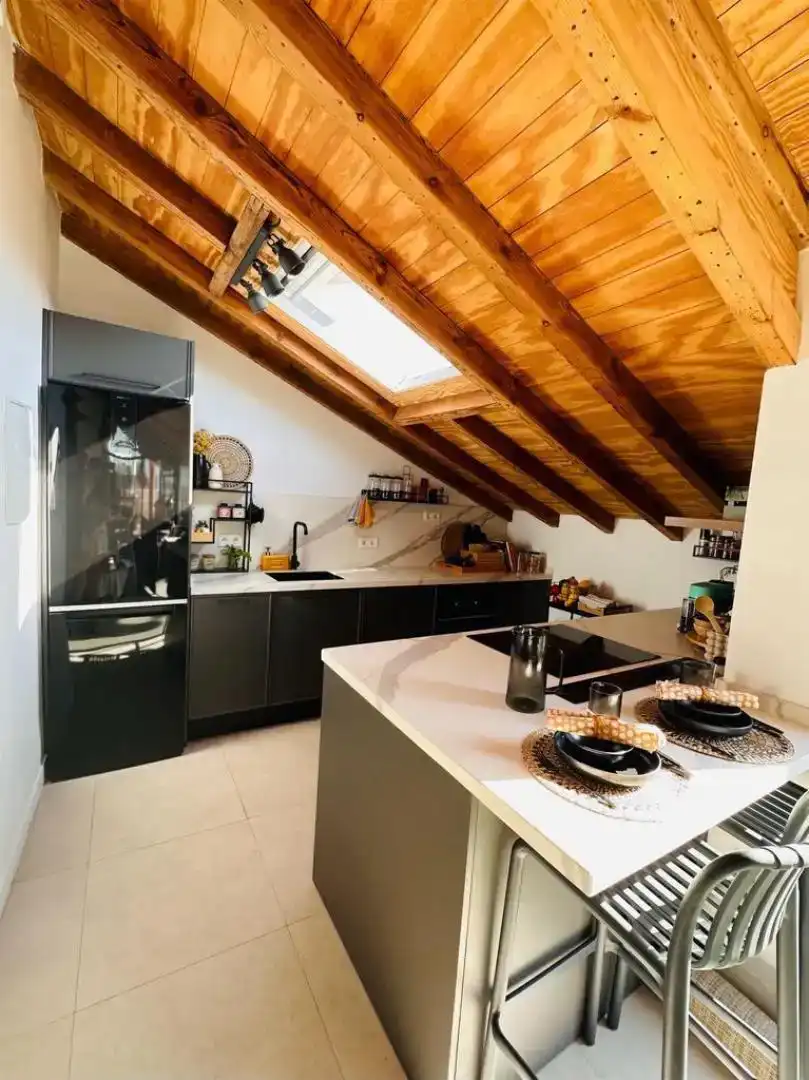 Cocina de Ático de alquiler en Málaga con Aire acondicionado y Amueblado