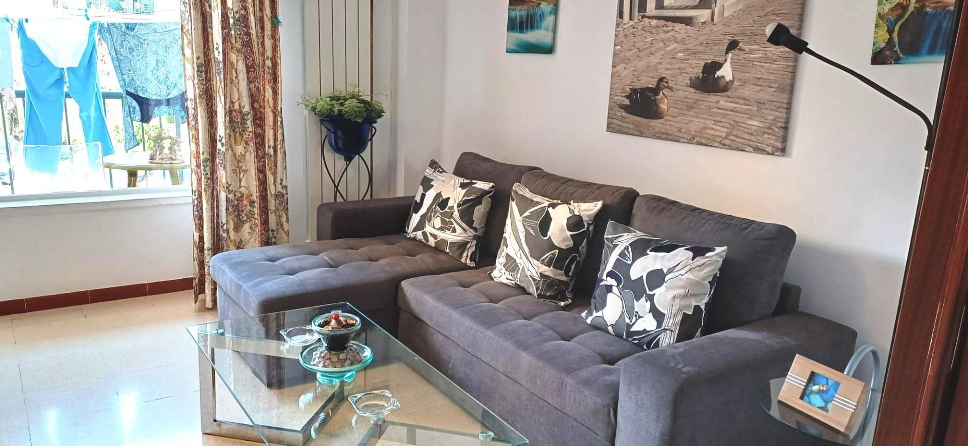 Sala de estar de Piso en venta en  Palma de Mallorca con Balcón