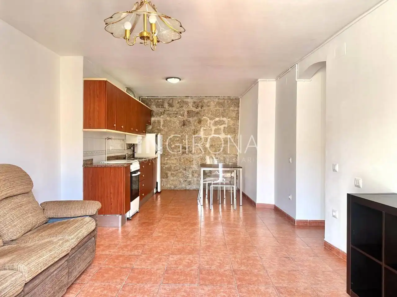 Cocina de Piso de alquiler en Girona con Calefacción, Amueblado y Balcón