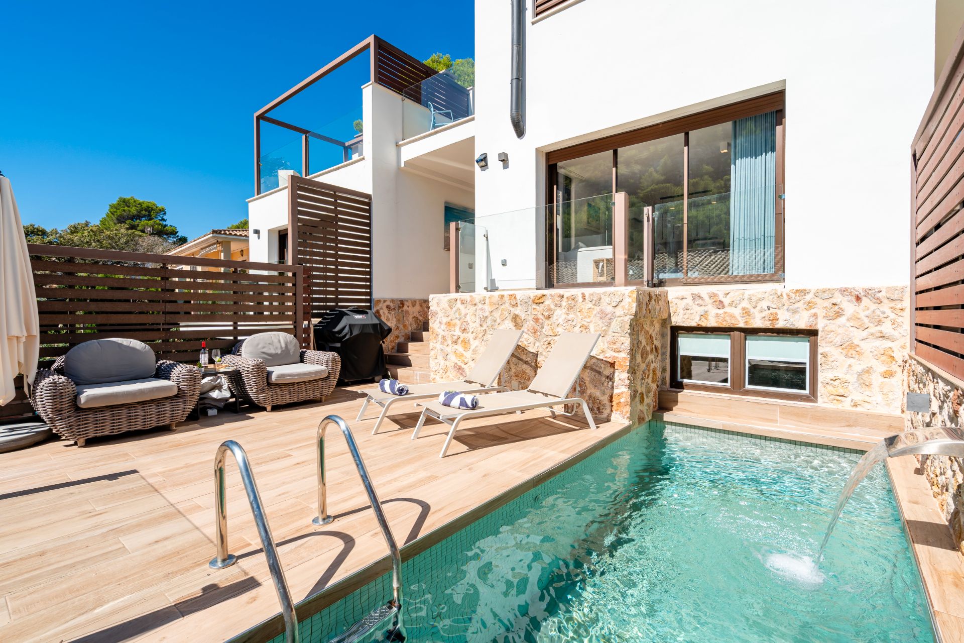 Piscina de Casa adosada en venta en Pollença con Aire acondicionado, Jardín privado y Terraza