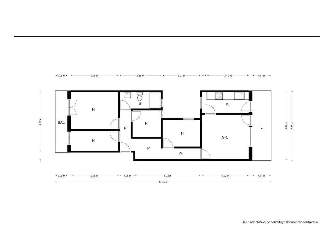 Piso con terraza en venta en Avenida GATASSA, imagen 19