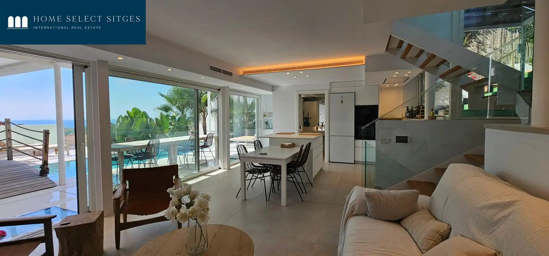 Sala d'estar de Casa o xalet de lloguer en Sitges amb Piscina comunitària