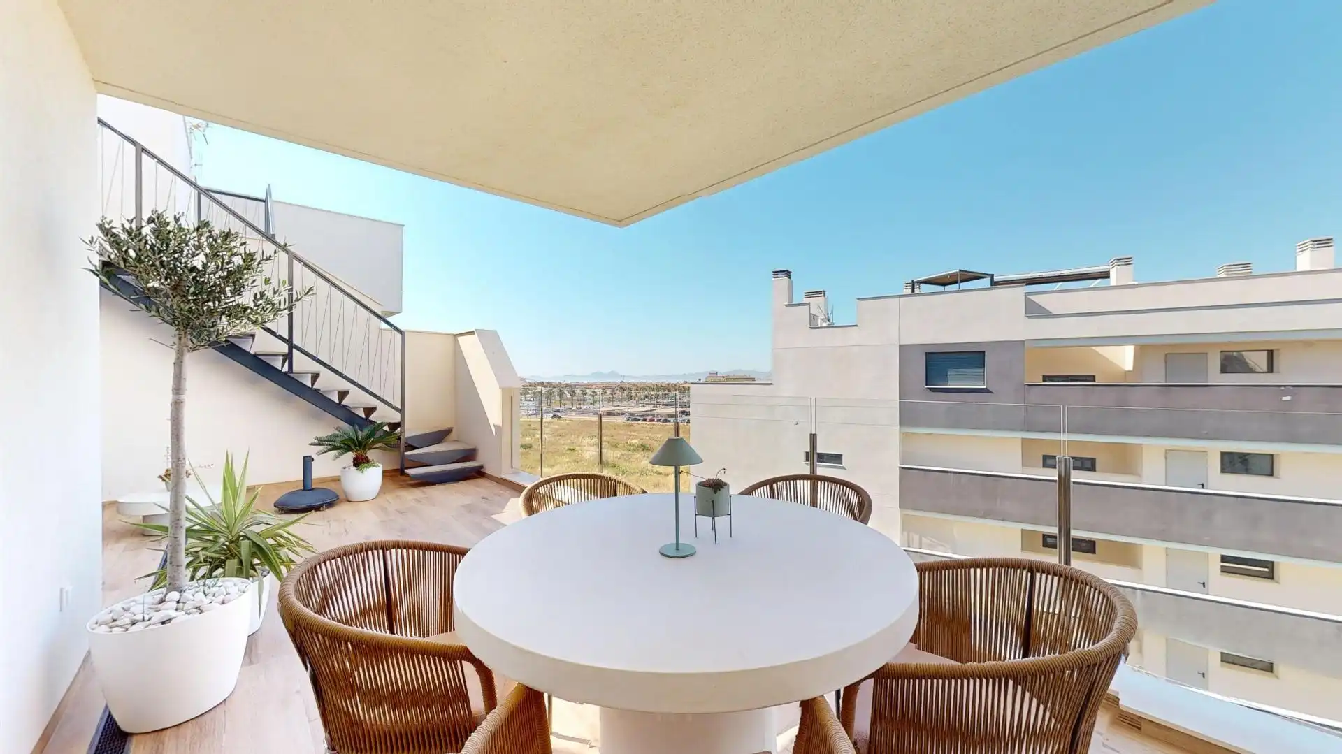 Terrassa de Apartament en venda en San Javier amb Aire condicionat, Terrassa i Moblat