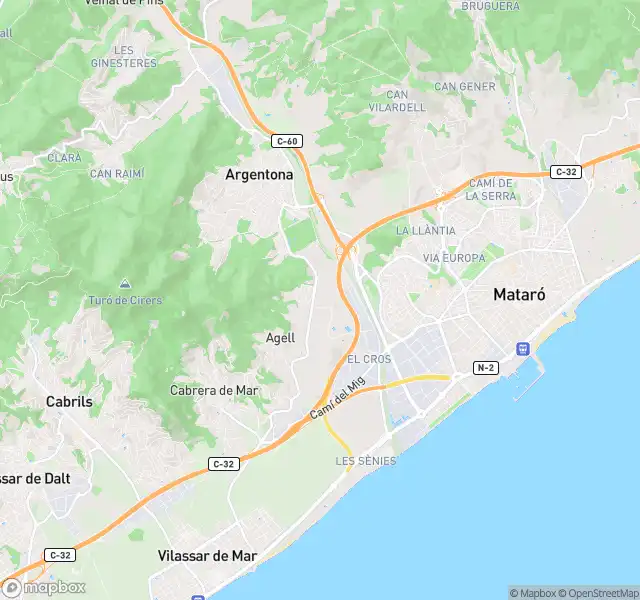 Vista exterior de Piso en venta en Cabrera de Mar