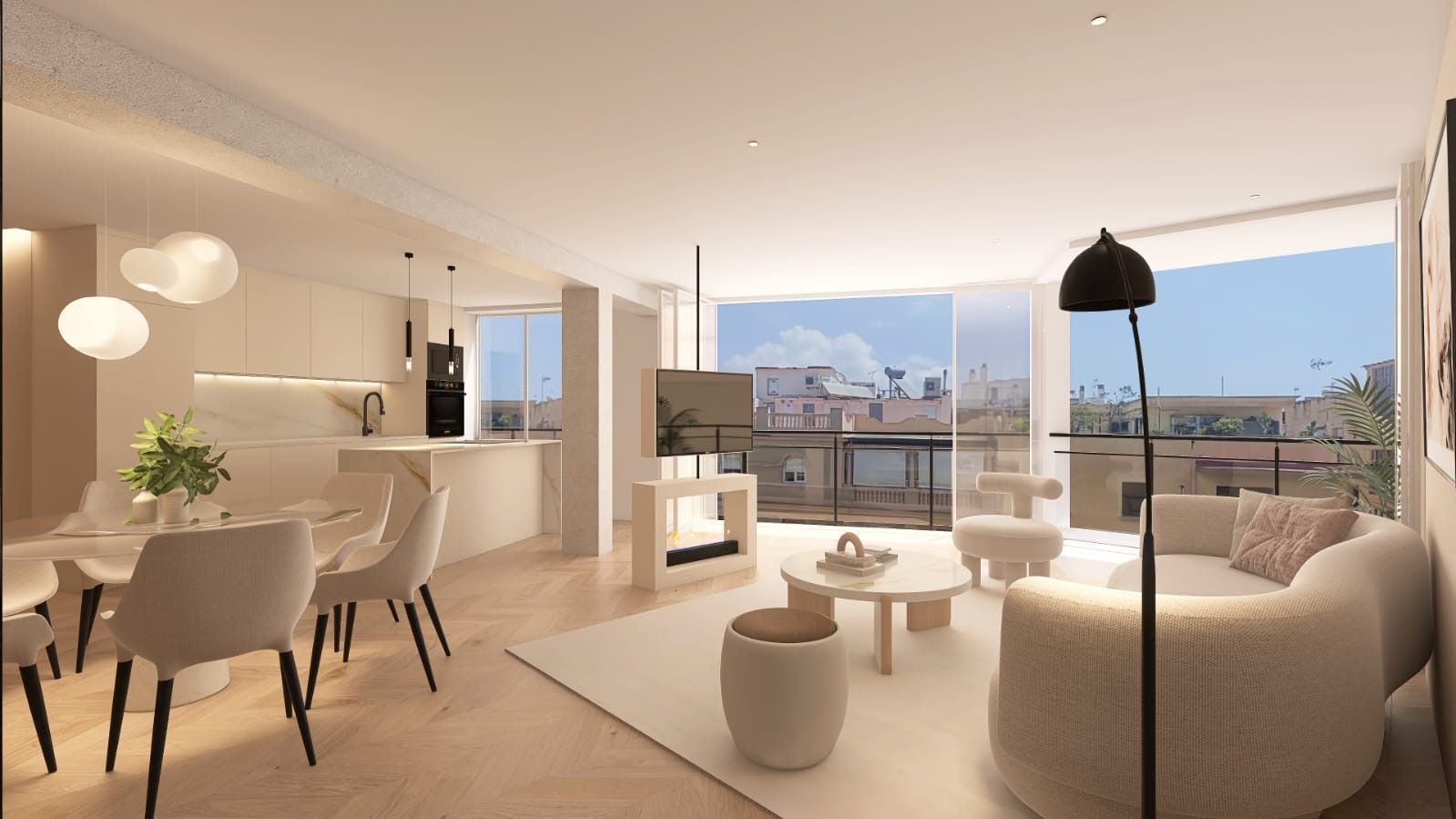 Living room of Flat for sale in Málaga Capital  with Air Conditioner and Terrace