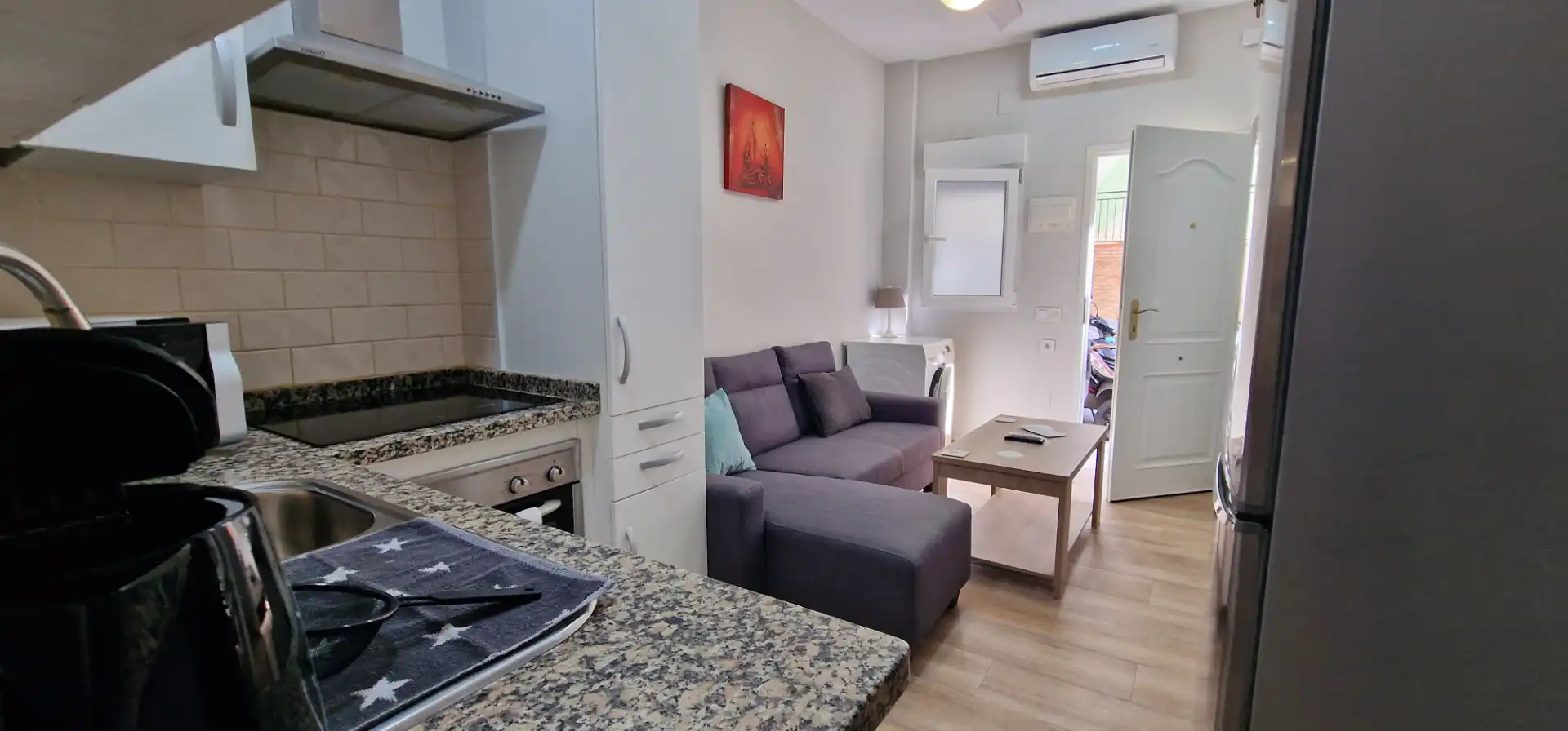 Wohnzimmer von Wohnung zum Verkauf in Málaga mit Klimaanlage, Heizung und Möbliert
