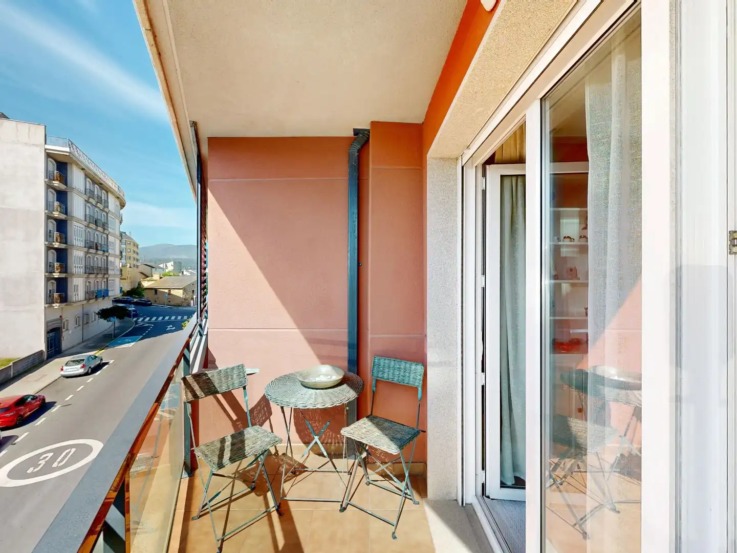 Balcony of Flat for sale in Foz  with Heating, Terrace and Storage room