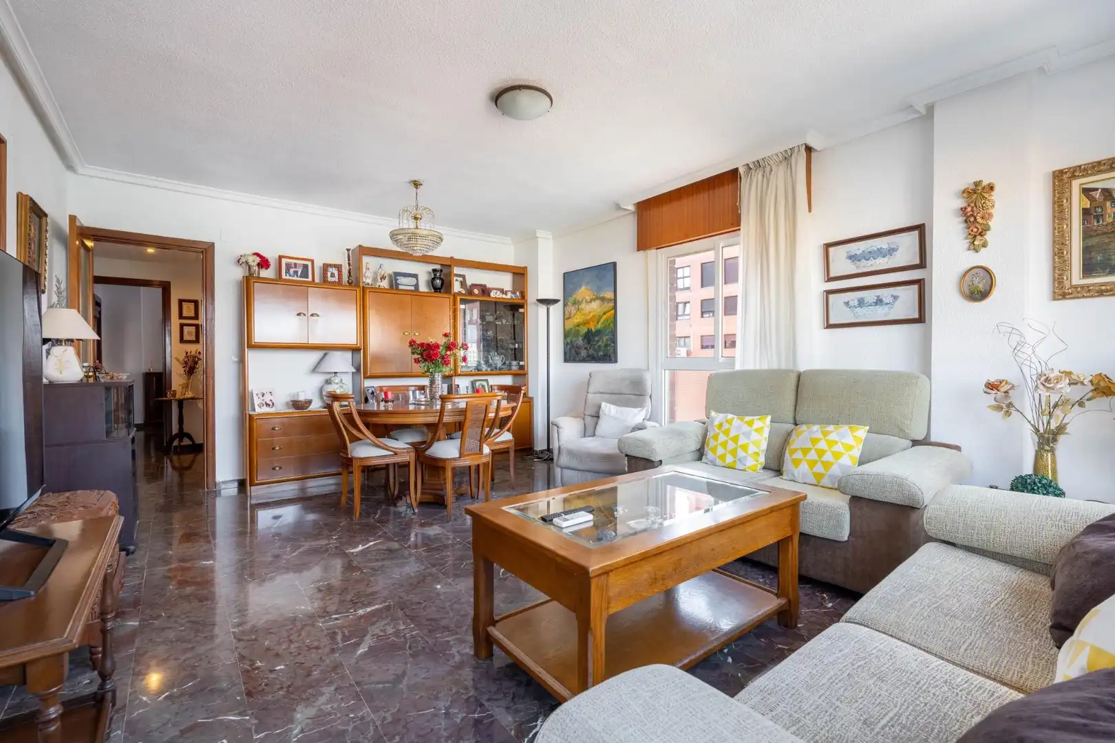 Living room of Flat for sale in Almería  with Air Conditioner, Storage room and Balcony