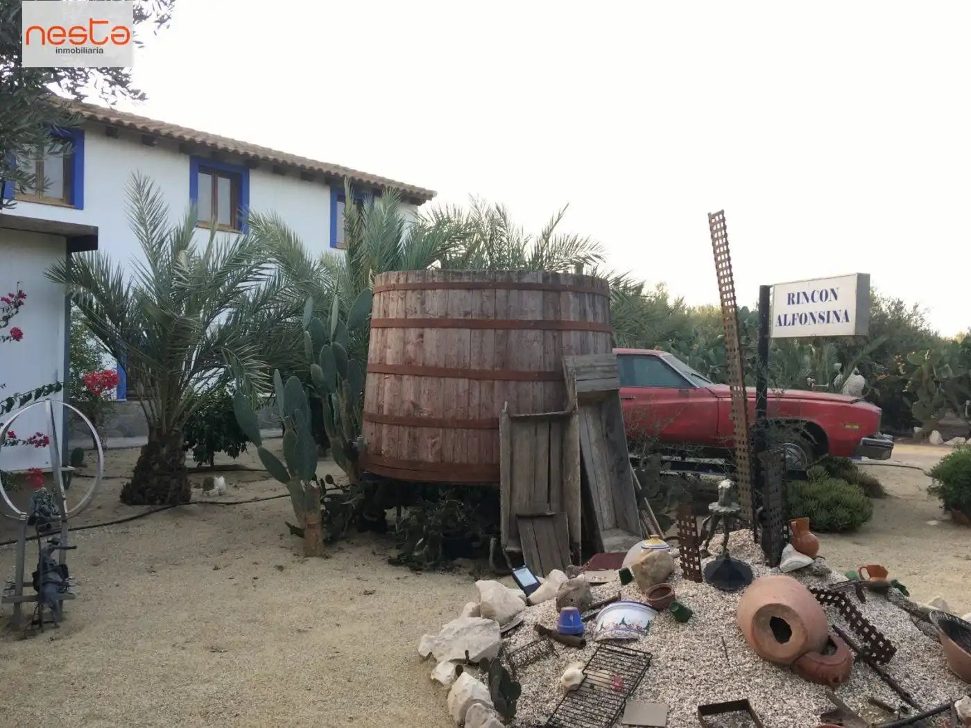 Vista exterior de Finca rústica en venda en Lorca amb Aire condicionat, Jardí privat i Moblat
