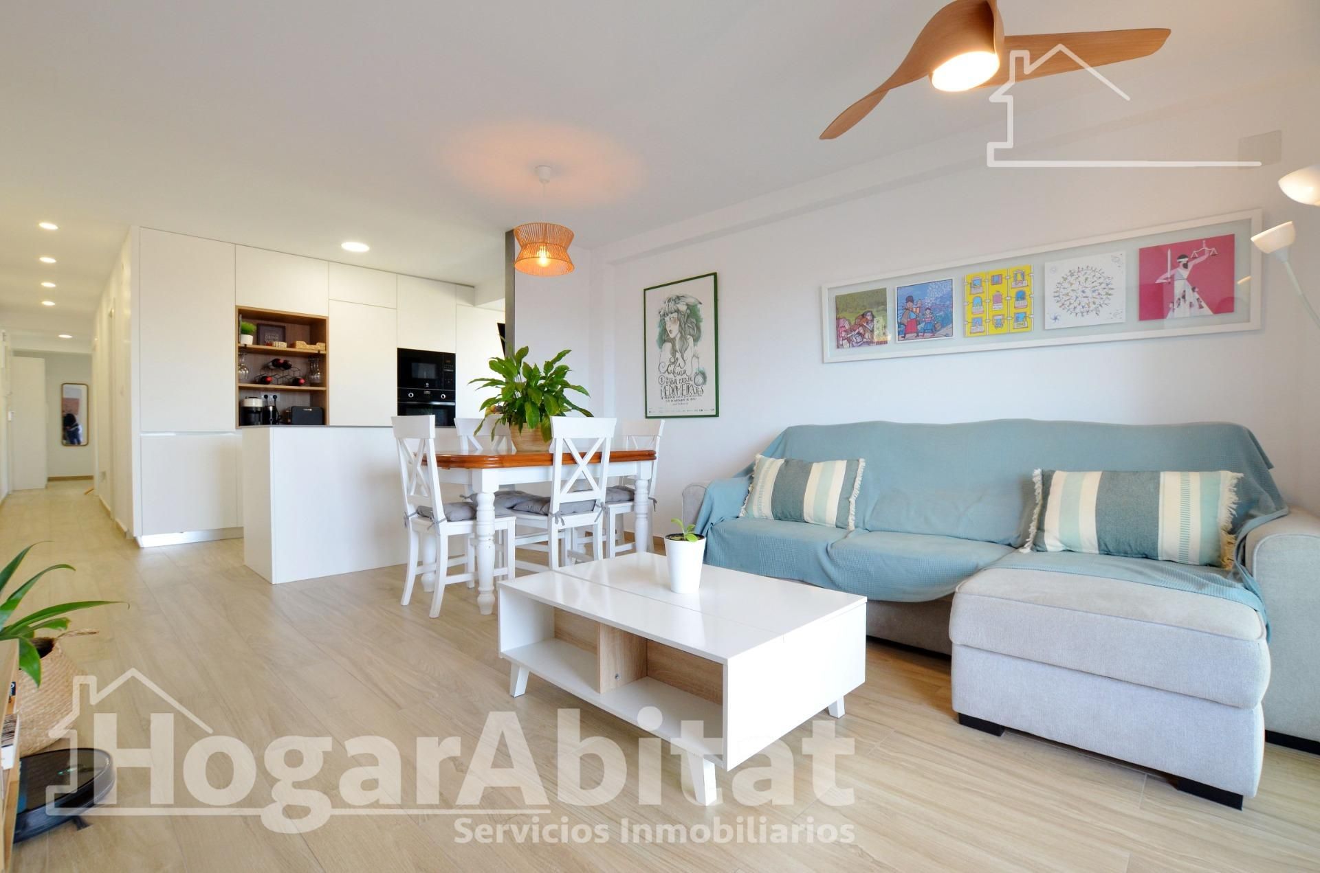 Living room of Flat for sale in Oliva  with Terrace