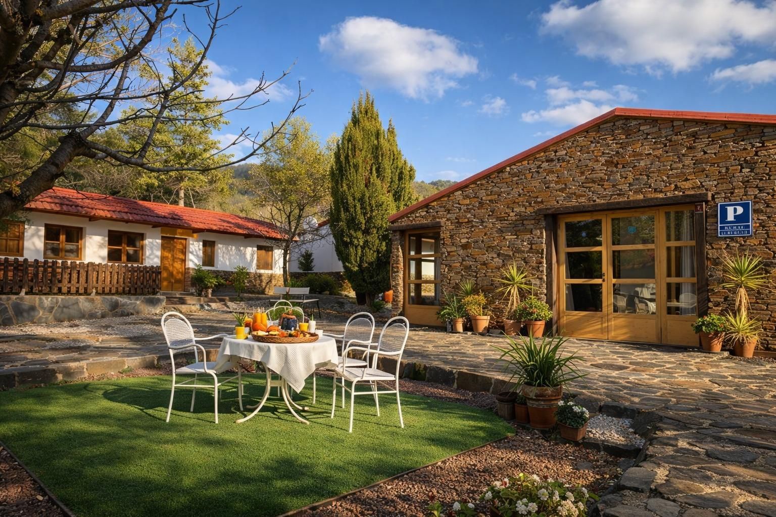 Terrasse von Country house zum Verkauf in Nevada mit Klimaanlage, Privatgarten und Terrasse