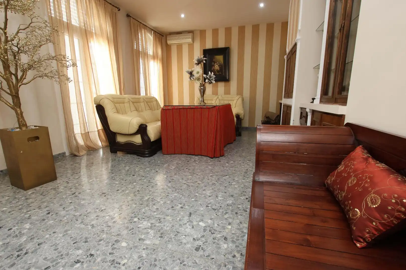 Living room of Flat for sale in Montijo  with Air Conditioner, Terrace and Balcony