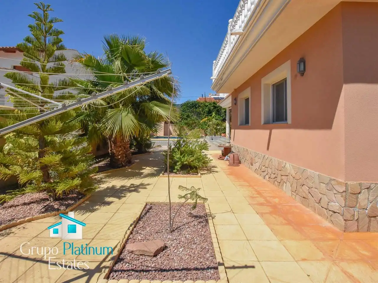 Jardí de Casa o xalet en venda en Águilas amb Aire condicionat, Jardí privat i Piscina