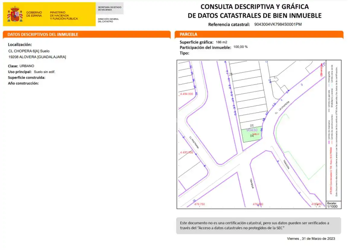 Terreny residencial en venda a Alovera, imagen 11