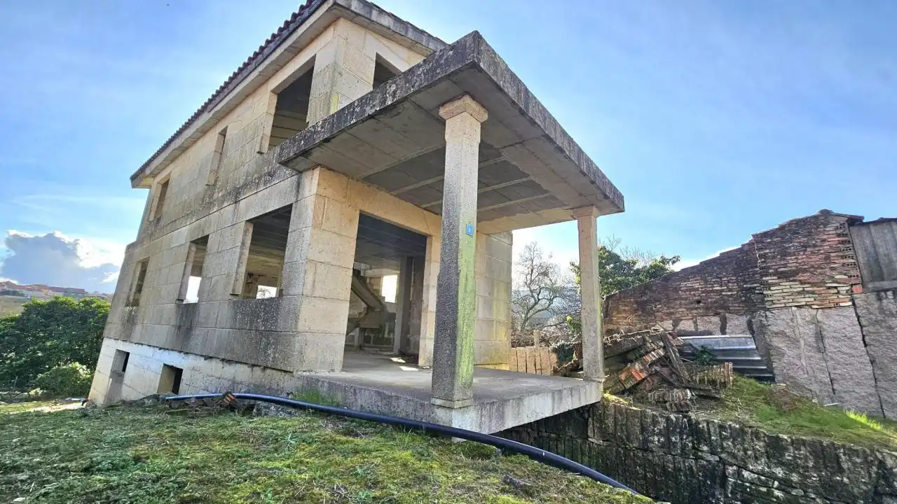 Vista exterior de Casa o chalet en venta en Mos con Calefacción, Jardín privado y Trastero