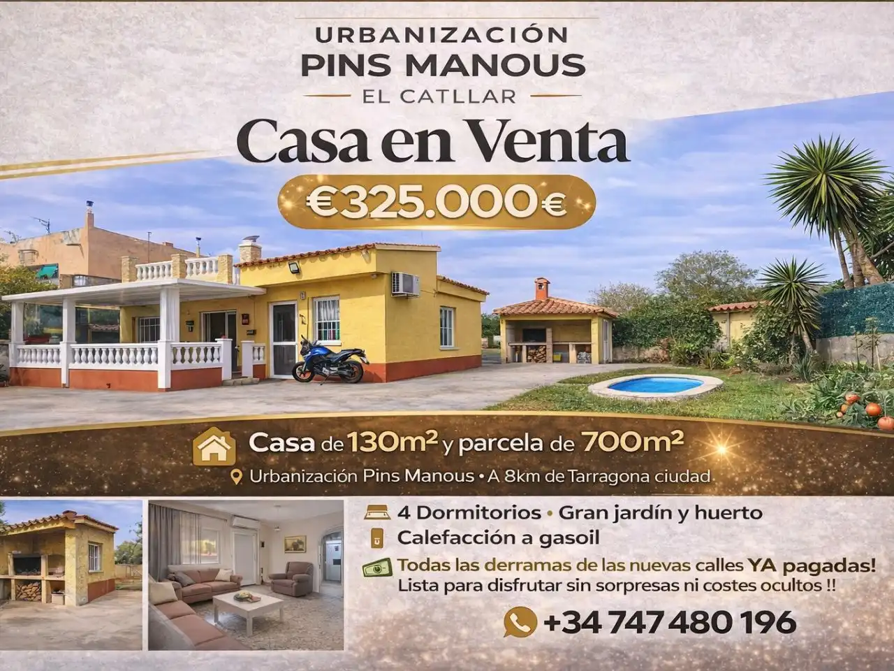 Chalet con piscina en venta en CamÍ del Mas de Salort 151