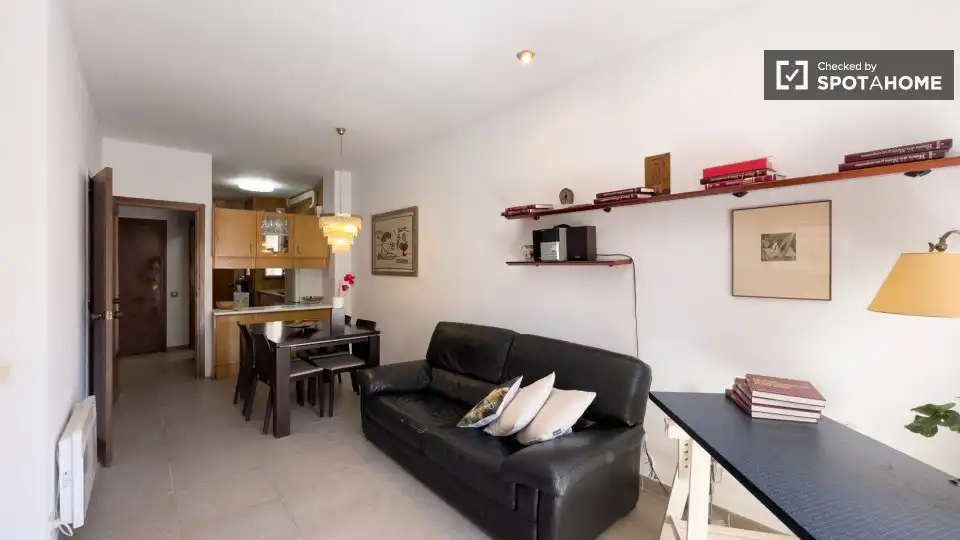 Living room of Flat for rent in  Barcelona Capital  with Air Conditioner, Heating and Furnished