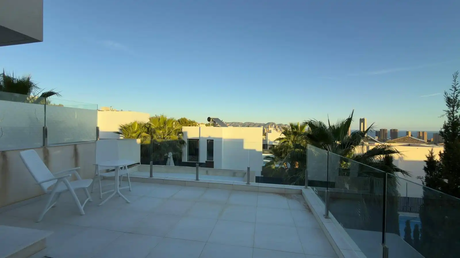 Terraza de Casa o chalet de alquiler en Finestrat con Aire acondicionado, Calefacción y Jardín privado