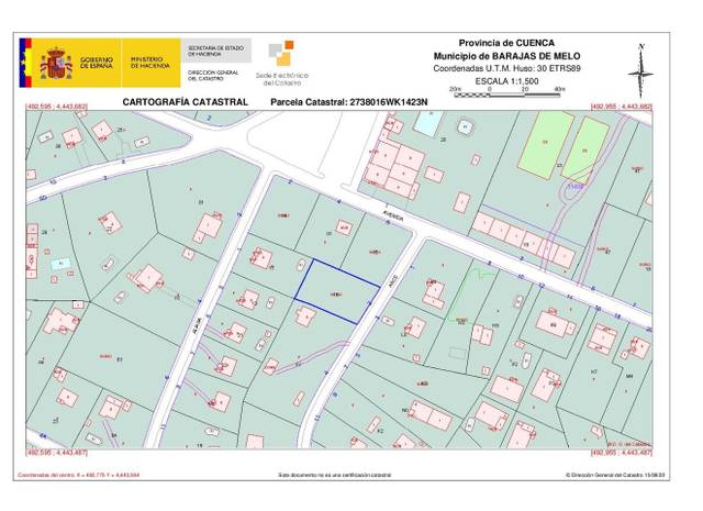 Terreno residencial en Venta en Calle Arce en Barajas de Melo