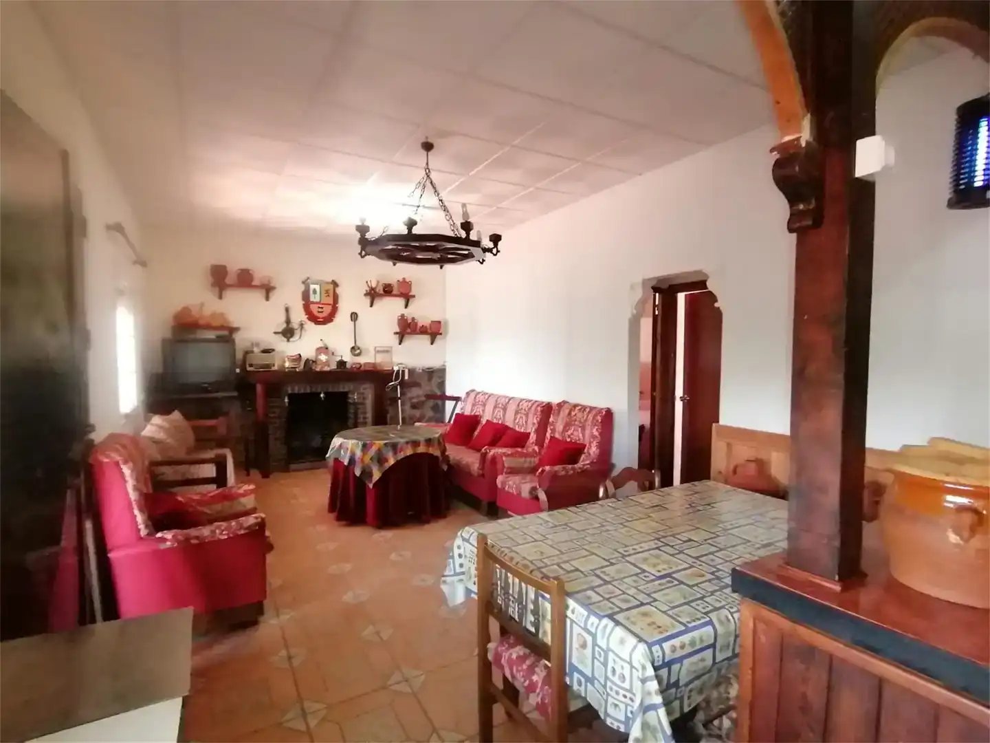 Sala de estar de Finca rústica en venta en Malpartida de la Serena