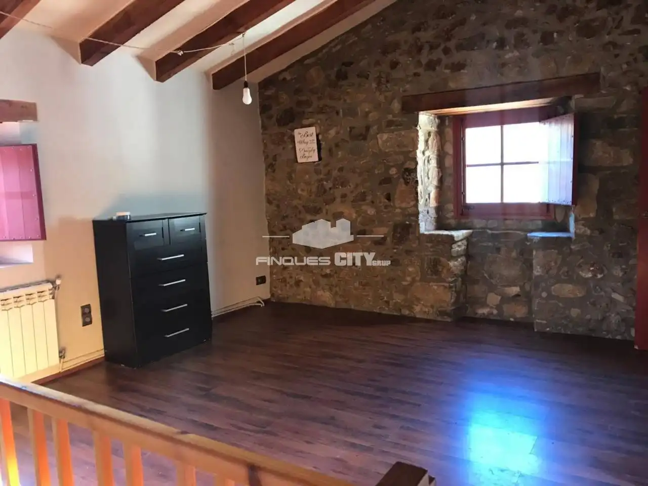 Living room of Country homes for sale in Sant Aniol de Finestres  with Air Conditioner, Heating and Private garden