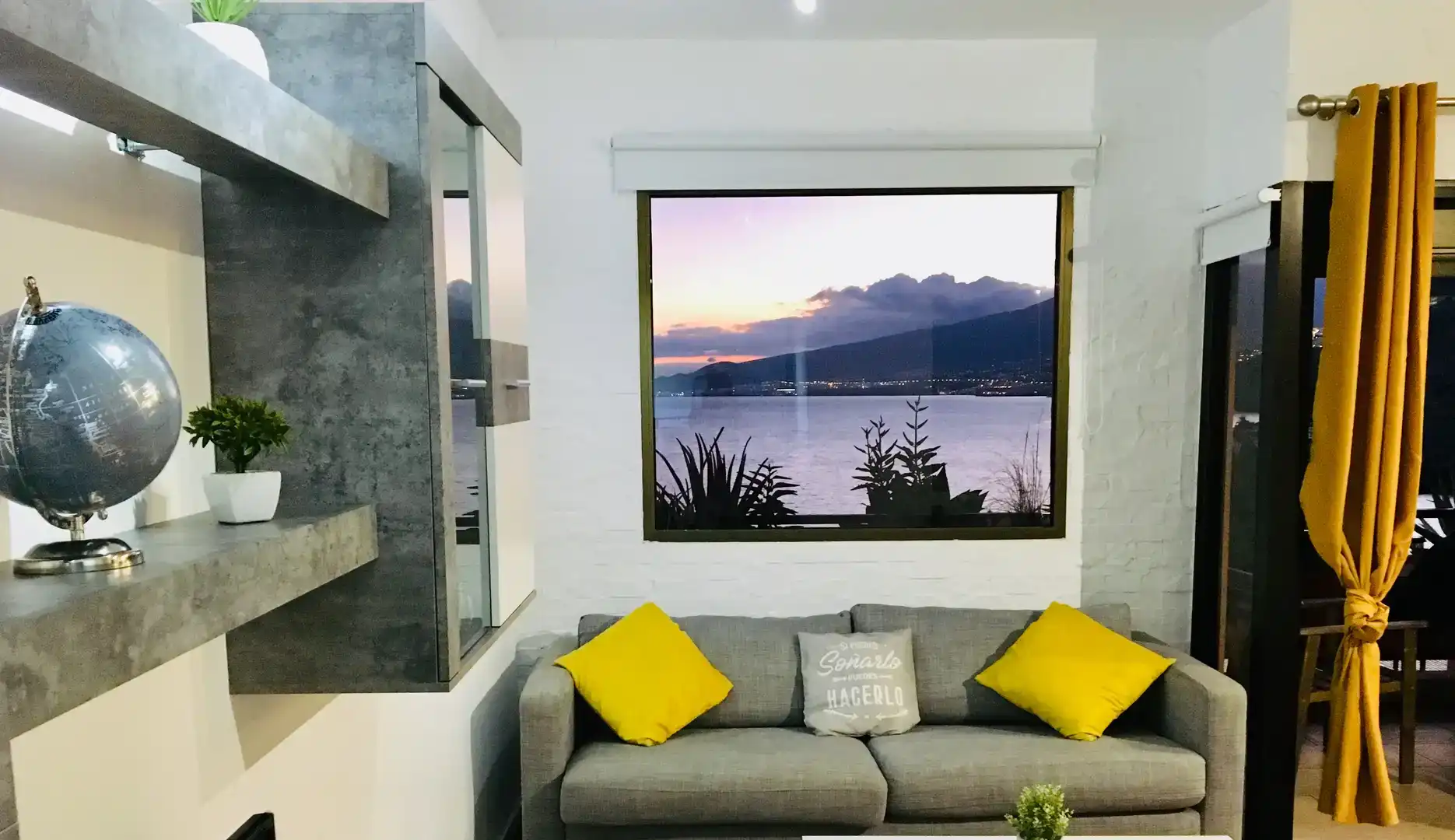 Wohnzimmer von Wohnung zur Miete in El Rosario mit Klimaanlage und Schwimmbad