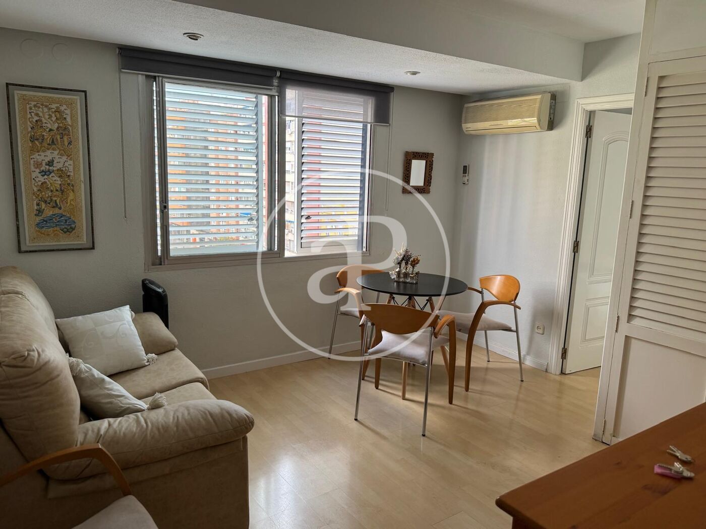 Living room of Flat to rent in  Valencia Capital  with Air Conditioner, Heating and Furnished