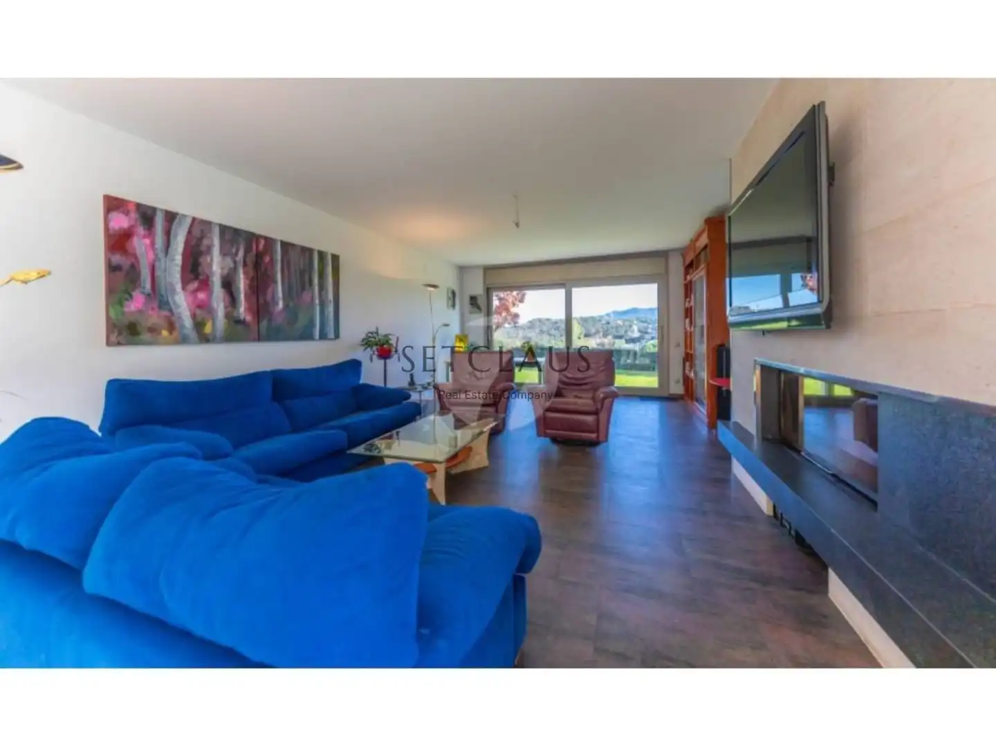 Sala d'estar de Casa o xalet en venda en Vallromanes amb Aire condicionat, Calefacció i Jardí privat