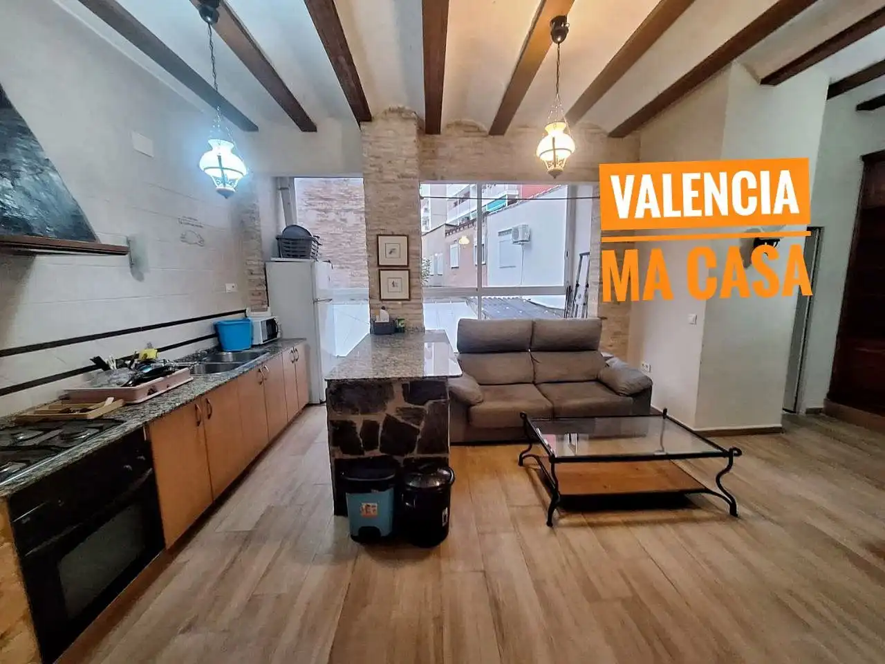Cocina de Piso de alquiler en Valencia con Amueblado